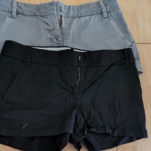 J. Crew Bermuda Shorts Black and Gray Classic Design
